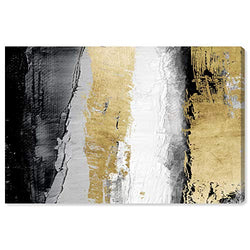 The Oliver Gal Artist Co. Abstract Wall Art Canvas Prints 'Envision and Elevate Gold' Home Décor, 24" x 16"
