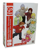 Happy Family Dollhouse Set by Hape |Award Winning Doll Family Set, Unique Accessory for Kid’s Wooden Dolls House, Imaginative Play Toy, 6 Family Figures, Adults 4.3" and Kids 3.5", Multicolor