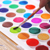 3 Pack - Watercolor Paint Set - 36 Vibrant Watercolors Plus 20 Brushes