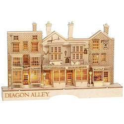 Enesco Flourish Harry Potter Diagon Alley Lit Figurine, 8.7 Inch, Brown