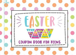 Easter Coupon Book for Teens: Tweens, 25 BLANK Coupon Book with Full Color Easter Designs, Fill in Coupon Book, Make Custom DIY Coupons for Tweens, ... Filler, Great Family Easter Activity!