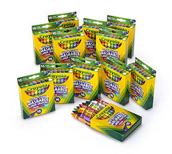 Crayola Ultra-Clean Washable Large Crayons, Bulk Set, 12 Packs of 16 Count