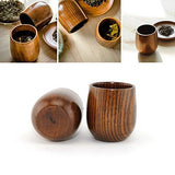 Wooden Tea Cups Top Grade Natural Solid Wood Tea Cup 4 Pack,Wooden Teacups Coffee Mug Wine Mug for drinking Tea Coffee Wine Beer Hot Drinks,100-200 ML