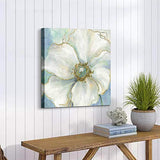 Abstract Flower Canvas Wall Art: Floral Artwork Hand Painted Painting on Canvas for Living Room Bedroom (24'' x 24'' x 1 Panel)