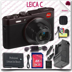 Leica C CMOS WiFi NFC Digital Camera (Red 18489) + 8GB SDHC Card + HDMI Cable + Soft Camera Case