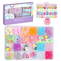 Bracelet & Necklace Jewelry Making Kit - Cooyokit 400 pcs Beads Making kit with Colorful Beads, DIY Jewelry kit with Gift Box; Best Gift for Girls for Christmas, Birthday.