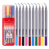 Faber Castell Color Marker Grip-Zone Fine Pen 0.4 mm (Pack of 10)