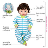 Paradise Galleries Reborn Toddler Boy - Cuddle Monster, Magnetic Mouth - 21 inch in SoftTouch Vinyl, 7-Piece Doll Gift Set