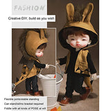 1/8 15.5cm Mini BJD Doll Cute Ball Jointed SD Doll DIY Toys with Full Set Clothes Shoes Wig Makeup, Best Gift for Doll Lovers