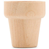 Craft Flower Pot -1-1/2 inches Tall and 1-5/8 inch Wide at Opening -12 Pack - Unfinished Wood