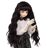 MUZI Wig 1/3 Doll Hair Wig, Girl Gift Long Wavy Curly Hair Doll Wig for 1/3 BJD SD Doll (2)