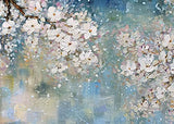 Yotree Paintings，24*48 Inch Wall Art Oil Painting Cherry Blossoms Artwork Hang Wall Decoration Canvas Wall Art Abstract Decorationfor Living Room Bedroom