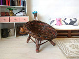 Dollhouse Chair for BJD Doll. Miniature Furniture in 1/6 th scale. Modern Brown Plate seat Handmade