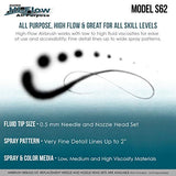 Master Airbrush Brand Model S62 Multi-Purpose Precision Dual-Action Siphon Feed