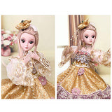 Realistic Reborn Dolls BJD 19 Jointed Girl Play House Can Dressup for Child Birthday Xmas Present 60Cm/23.6 Inch HMYH