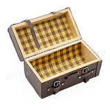 Odoria 1/12 Miniature Luggage Chest Trunk Suitcase Dollhouse Decoration Accessories