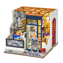 ROBOTIME Miniature Dollhouse Kit with Furniture 1:24 Scale Furniture Kit Creative Gifts for Woman/Adults - Nancy's Bake Shop
