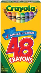 Crayola Crayons 48 pieces in A Jumbo Box (Pack of 6) 288 Crayons Total