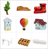 CUTEBEE Dollhouse Miniature with Furniture, DIY Wooden Kit Plus Dust Proof, Creative Room Idea
