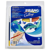 PRANG Gallery Classic Tempera Paint Cakes, Refillable, 9 Color Set with Divided Pan and Brush (80900)