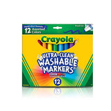 Crayola Washable Markers, Broad Line (Markers + Crayons)