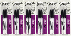 Sharpie Rub-A-Dub Fine Point Laundry Marker, Black, 2 Count (Pack of 6) 12 Markers Total