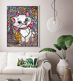 DIY 5D Diamond Painting by Number Kits, Crystal Rhinestone Embroidery Paint with Diamonds, Indoor Wall Decoration Gifts Arts and Crafts (3J-Agon-YILK)