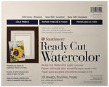 Strathmore 140-208 500 Series Ready Cut Watercolor Paper, 140 lb. Cold Press, 8"x10", 10 Sheets