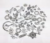 Yueton 100 Gram (Approx 80pcs) Assorted DIY Antique Charms Pendant for Crafting, Jewelry Making