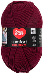 RED HEART Comfort Chunky Yarn, Claret