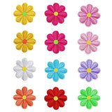 PGMJ 40pcs Embroidery Applique Patches Rose Flowers Butterfly Sunflowers Iron On Patches For