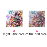 DIY 5D Full Diamond Painting by Number Kits Crystal Rhinestone Diamond Embroidery Paintings Pictures Arts Craft for Home Wall Decor (Butterfly,Frame Excluded)
