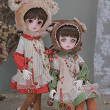 ZDLZDG 1/6 Resin BJD Doll Full Set Outfits 29cm Ball Jointed Doll Mini Fashion Girl SD Dolls with Cute Make Up and Hat Clothing Shoe Wig