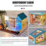 DIY Wooden Dollhouse Handmade Miniature Kit- Wooden Creative LED Light Room for Children and Teens (#2)