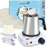 Candle Making Kit,Easy to Make Candle Soy Wax Kit,Including Soy Wax, Wicks,Melting Pot with Heat-Resistant Handle,Making Kit with Wax Melter hot Plate