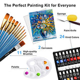 48 Colors Watercolor Paint Set with 24 Colors 22 ml Acrylic Paint Set