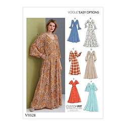 Vogue V9328 Misses' Dress Pattern A5 (Sizes 6-14) Multi