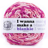 Lion Brand Yarn Wanna Make a Blankie Yarn, Zinnia