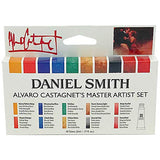 DANIEL SMITH Watercolor Set 5ml Tubes - Alvaro Castagnet Watercolor Set - 10 Tubes, 285610016 & Extra Fine Watercolor 15ml Paint Tube, Titanium White