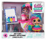 L.O.L. Surprise! O.M.G. House of Surprises Art Cart Playset with Splatters Collectible Doll and 8 Surprises – Great Gift for Kids Ages 4+