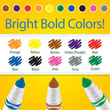 Crayola Broad Line Markers Bulk, 12 Marker Packs with 10 Colors, School Supplies, Gift for Kids