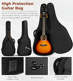 Acoustic Guitar, Full Size Acoustic Guitar Cutaway 41 Inch Sunburst Acustica Guitarra Bundle Kit for Adults Beginners Teens Starters, by Vangoa