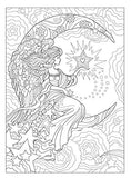 Creative Haven Beautiful Angels Coloring Book (Adult Coloring)