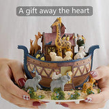 LOVE FOR YOU Noah's Ark Music box Christian Bible Stories for Home Decor ornaments Birthday Gift Baptism gift