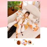 Aslion Cute Plush Cat Doll Soft Stuffed Kitten Pillow Doll Toy Gift for Kids Girlfriend (Gray,70Cm)