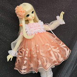 BJD Handmade Doll Handmade Court Dress for 1/4 BJD Girl Dolls Clothes Accessories,B