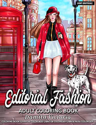 Editorial Fashion: Adult Coloring Book for Women Featuring Fashion Illustrator Coloring Pages for Adult Relaxation Activities