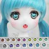 DishyKooker 1 Pair Anime Acrylic SD DD BJD Doll Eyes for 1/3 1/4 1/6 Doll Accessories Fashion Eyeball Eye Ball 14mm 16mm 18mm 20mm RoyalBlue 20mm