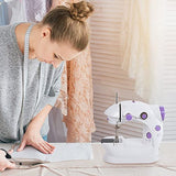 KIKOOPUS Mini Portable Sewing Machine with Two-Speed Two-Switch for Household Handwork