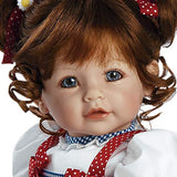 Adora ToddlerTime "Daisy Delight" Doll with hand-sewn Gingham Dress and red summer sandals